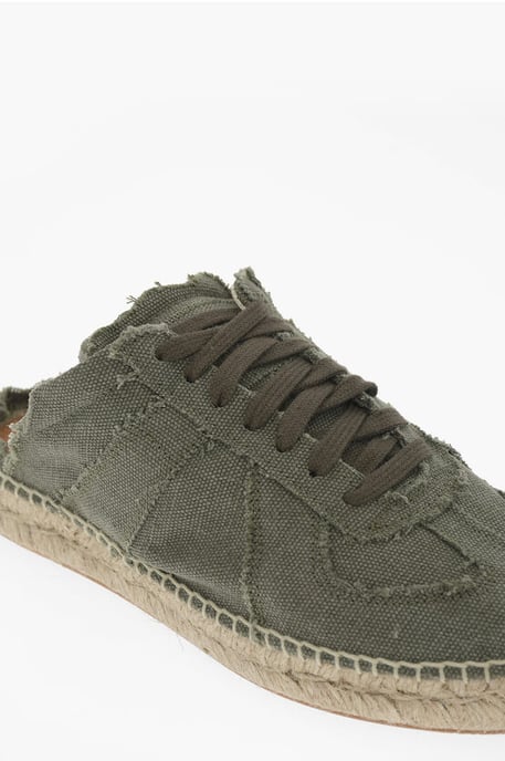 Zapatillas bajas de algodón con parte trasera abierta MM22 en verde - Image 4