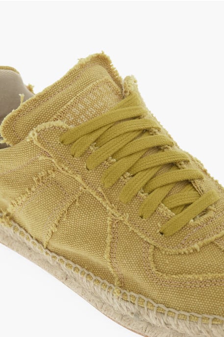Zapatillas bajas de lona MM22 con detalle de yute en amarillo - Image 4