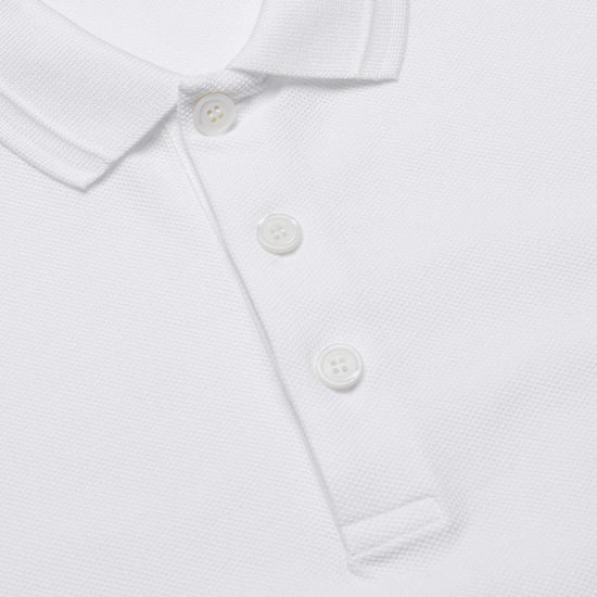 Polo blanco con monograma bordado de Burberry - Image 2