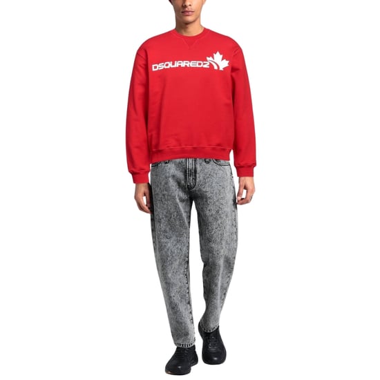 Sudadera roja con el logo de la hoja de arce de Dsquared2 - Image 2