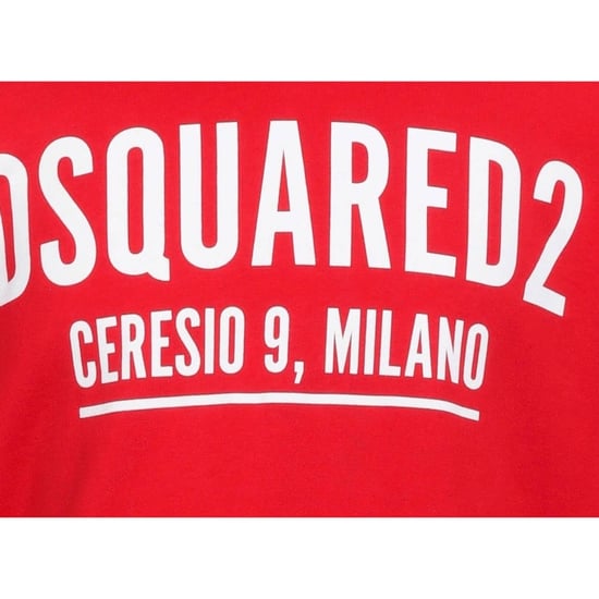 Sudadera roja de cuello redondo con el logotipo Ceresio de Dsquared2 - Image 4
