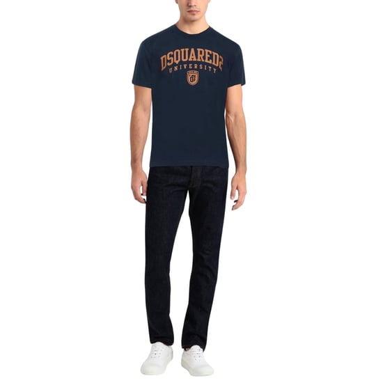 Camiseta Dsquared2 Cool Fit Varsity azul marino oscuro - Image 2