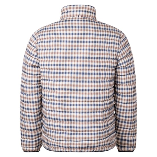 Chaqueta de cuadros beige Aquascutum Active 100GR con cuello alto - Image 2
