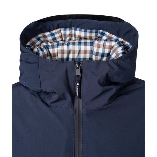 Chaqueta Aquascutum Active Plain con capucha azul marino - Image 3