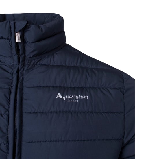 Chaqueta Aquascutum Active 100GR de cuello alto azul marino - Image 3