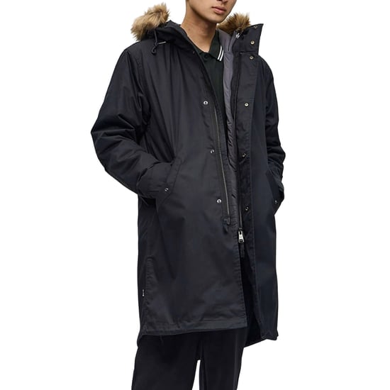 Chaqueta parka negra con forro y cremallera 2 en 1 de Fred Perry - Image 5