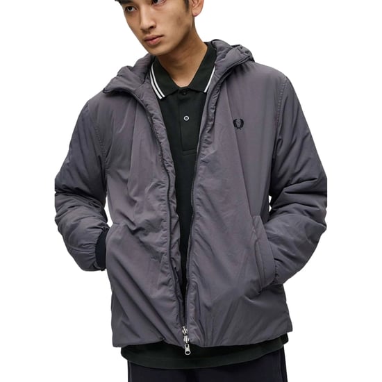 Chaqueta parka negra con forro y cremallera 2 en 1 de Fred Perry - Image 6