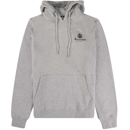 Sudadera con capucha Aquascutum Active con logotipo pequeño en gris - Image 1