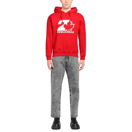 Sudadera con capucha roja con diseño de hoja de arce Cool Fit de Dsquared2 - Image 2