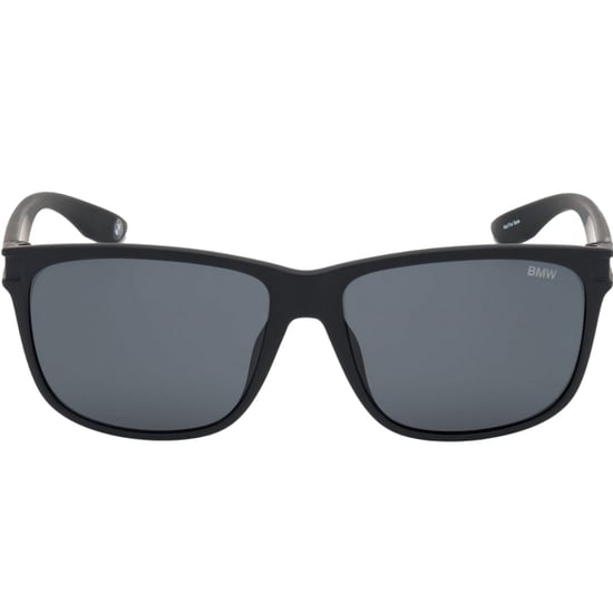 Gafas de sol BMW con montura negra mate y lentes polarizadas ahumadas - Image 1