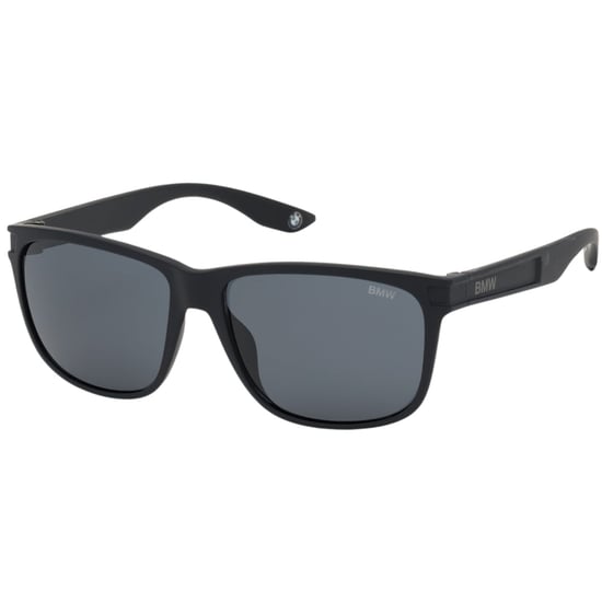Gafas de sol BMW con montura negra mate y lentes polarizadas ahumadas - Image 2