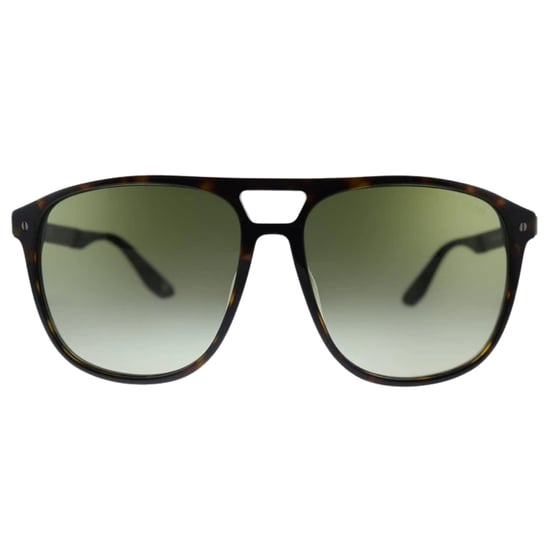 Gafas de sol BMW con montura marrón habano oscuro y lentes verdes degradadas - Image 1