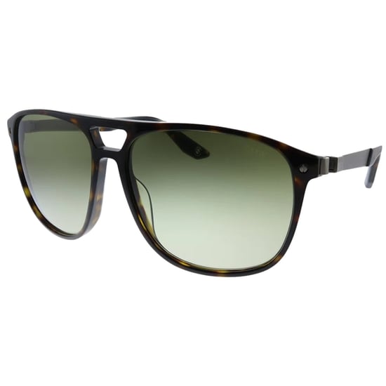 Gafas de sol BMW con montura marrón habano oscuro y lentes verdes degradadas - Image 2