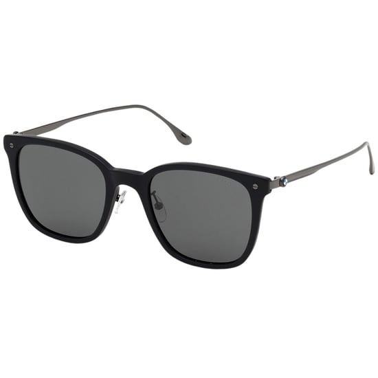 Gafas de sol BMW con montura negra mate y lentes polarizadas ahumadas - Image 2