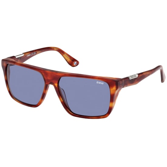 Gafas de sol BMW Red Havana con montura de lentes azules - Image 2