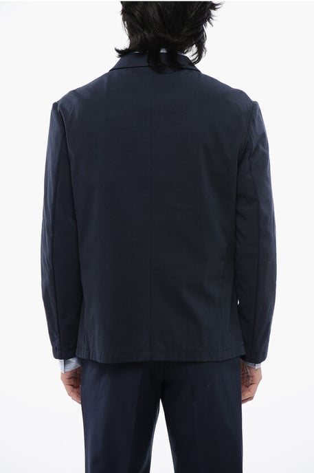 Blazer WOE de botonadura sencilla sin forro en azul - Image 2