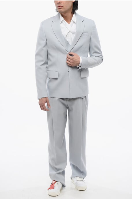 Blazer Relax Fit con bolsillos de solapa en azul claro - Image 4