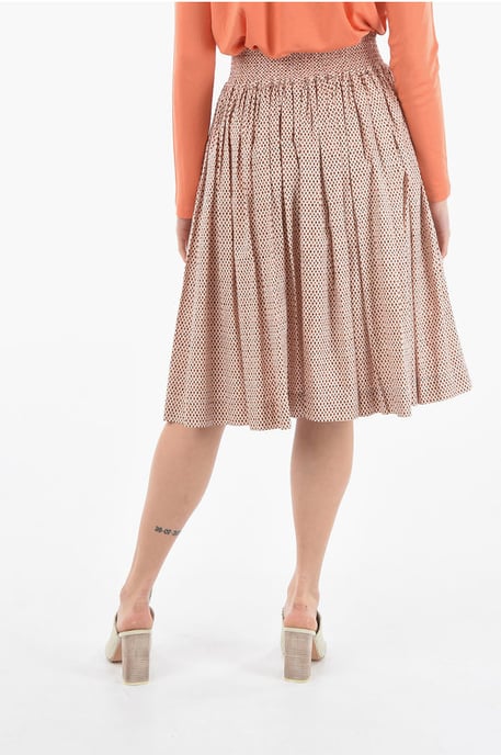 Falda acampanada estampada en multicolor - Image 2