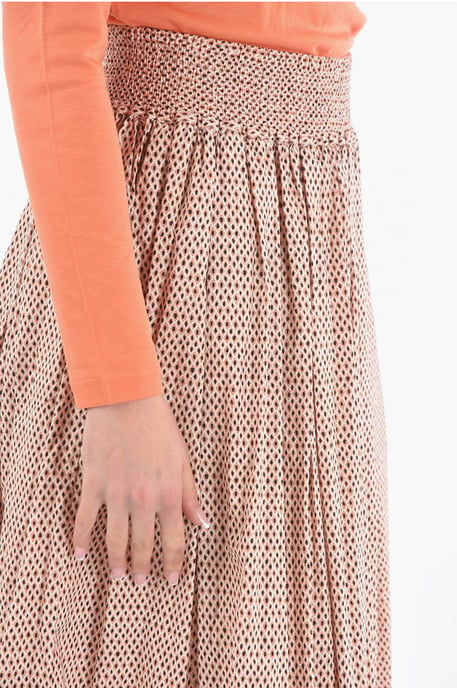 Falda acampanada estampada en multicolor - Image 3