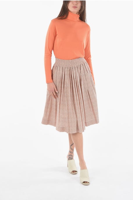 Falda acampanada estampada en multicolor - Image 4