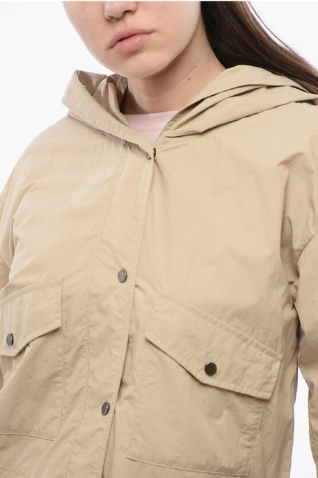 Cortavientos con capucha TICKSEED en beige - Image 3