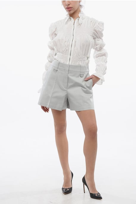 Shorts CARGO de cintura alta en azul claro - Image 4