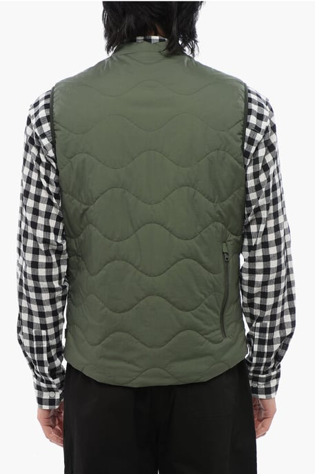 Chaqueta acolchada de plumón antidesgarro en verde - Image 2