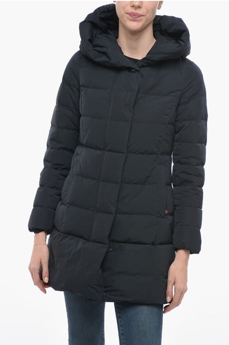 Chaqueta acolchada PUFFY PRESCOTT con capucha en azul - Image 1