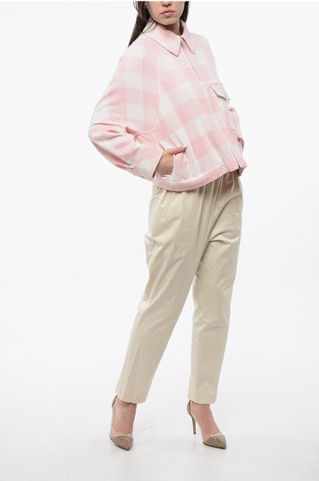 ARCHIVO Camisa de verano TIMBER con cuadros de búfalo y frontal en blanco y rosa - Image 4
