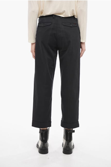 Pantalones chinos negros de corte holgado - Image 2