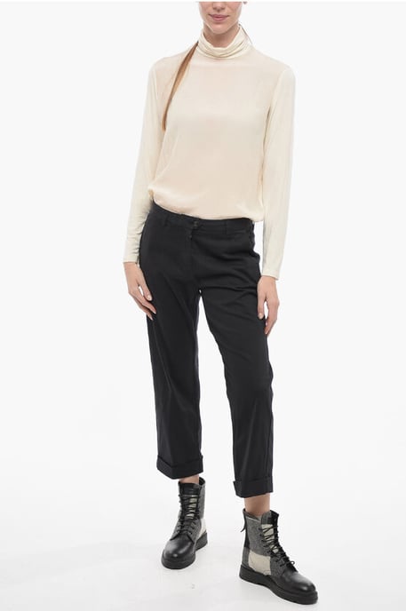 Pantalones chinos negros de corte holgado - Image 4