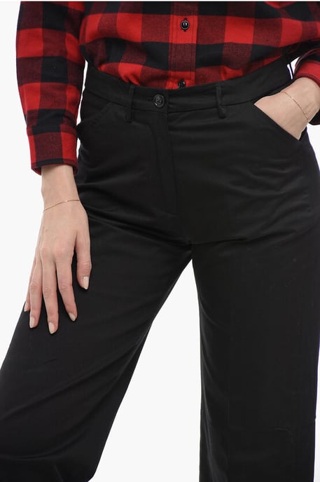 Chino militar de corte recto en negro - Image 3