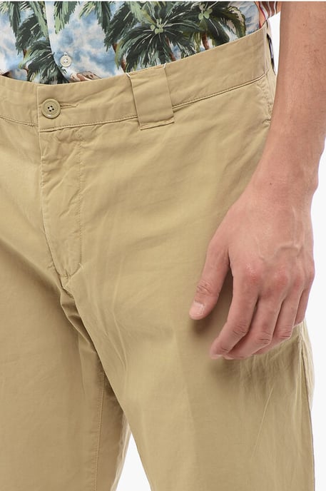 Pantalones chinos de cintura alta en beige - Image 3