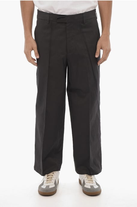 Pantalones chinos LIAM de cintura regular con 4 bolsillos en gris - Image 1