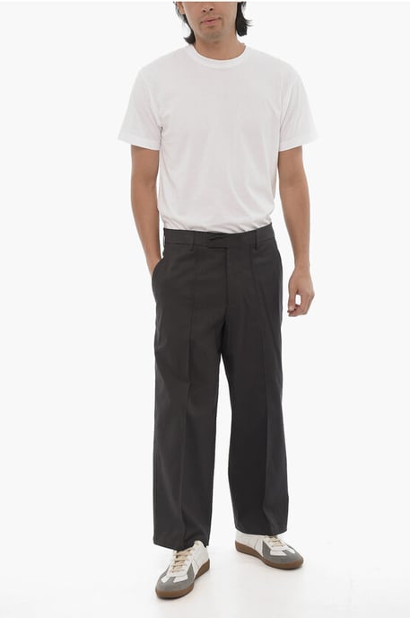 Pantalones chinos LIAM de cintura regular con 4 bolsillos en gris - Image 4
