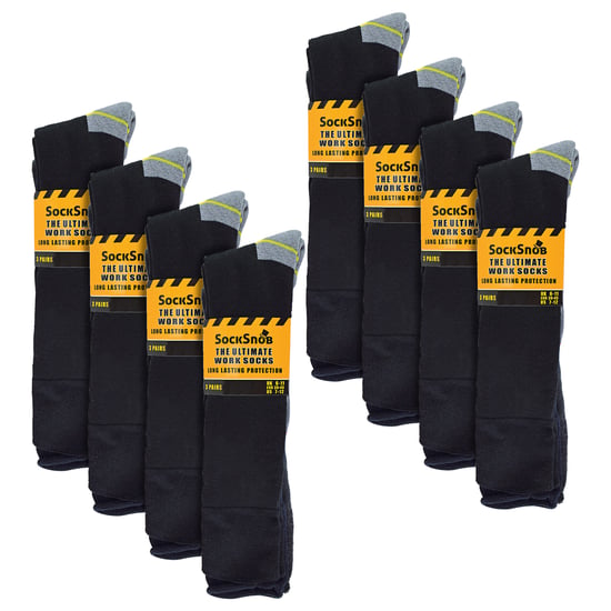 24 pares de calcetines de trabajo de rodilla alta duraderos para hombres - Image 2