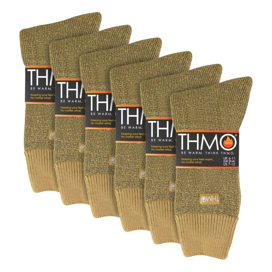 6 pares de calcetines térmicos suaves y transpirables para hombre - Image 2