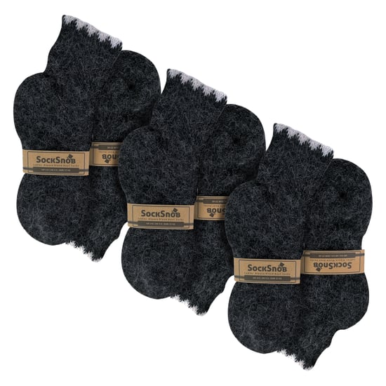 6 Pares de Calcetines Cortos de Alpaca para Mujeres con Propiedades de Absorción de Humedad - Image 2