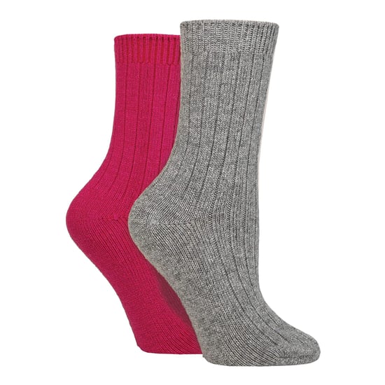 Paquete de 4 Calcetines de Botas de Cachemira para Damas | Calcetines de Lana Acogedores y Transpirables con Fuelle - Image 3
