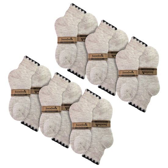 6 Pares de Calcetines Cortos de Alpaca para Dama que Absorben la Humedad - Image 2