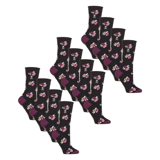 12 Pares de Medias Térmicas Suaves Ultra Ligeras para Damas - Image 1