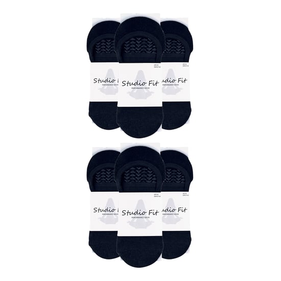 Paquete de 6 calcetas de yoga para mujeres antideslizantes con correas - Image 2