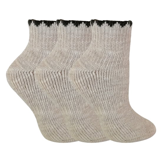 3 Pares de Calcetines Cortos para Dama de Lana de Alpaca con Control de Humedad - Image 1