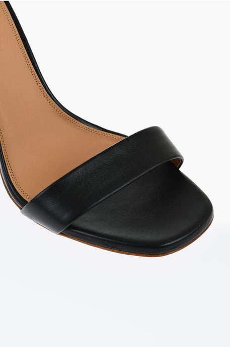 Sandalias JUG de Piel Cuña 9 cm en Color Negro - Image 4