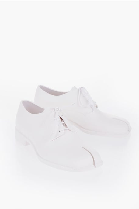 Zapatos Derby Tabi en blanco - Image 1