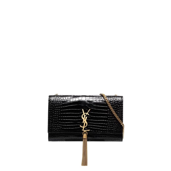 Bolso mediano Kate de piel con relieve de cocodrilo y borlas de Saint Laurent - Image 1