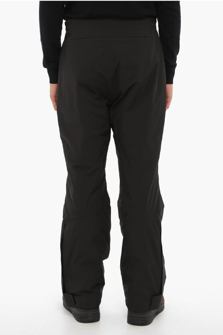 Pantalones de esquí acolchados de tela impermeable en negro - Image 2