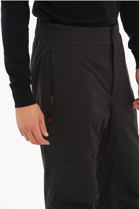 Pantalones de esquí acolchados de tela impermeable en negro - Image 3