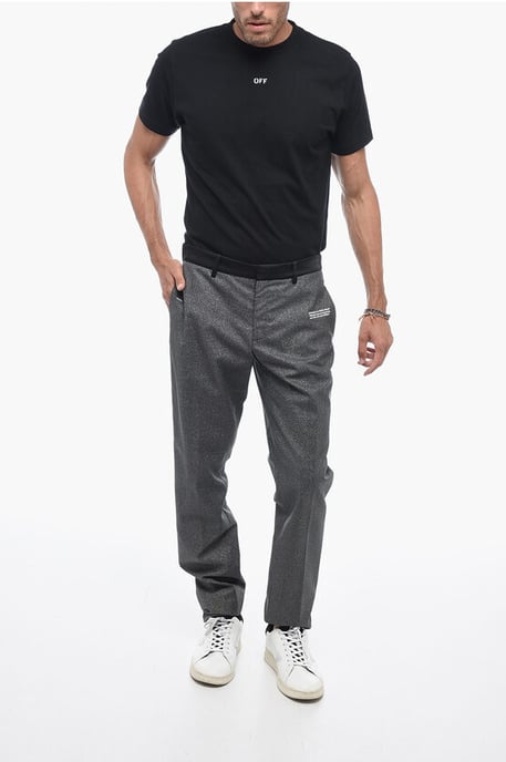 Pantalones de sastrería brillantes con detalles de satén en plata - Image 4