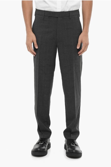 Pantalones grises ajustados a cuadros Districk - Image 1